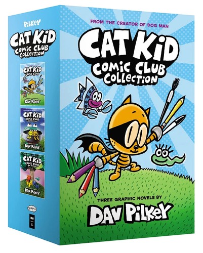 Dog Man: The Cat Kid Collection Books 4–6 Set by Dav Pilkey – Graphic Adventure Collection for Kids