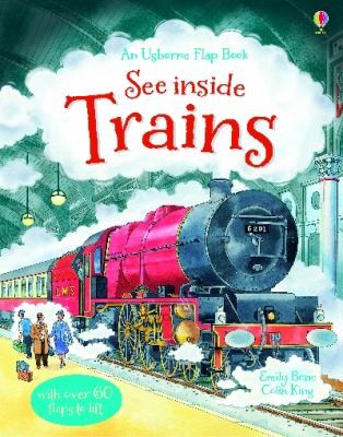 See Inside Trains – Usborne Lift-the-Flap Educational Book for Children | Interactive Train & Transport Learning Book