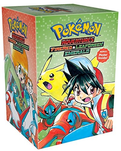 Pokemon Adventures Firered And Leafgreen Emerald Collection 7 Books Box Set