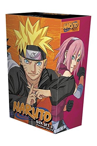 Naruto Box Set 3 - 49-72 Complete Childrens Gift Set Collection Masashi Kishimoto