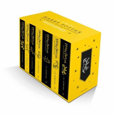 Harry Potter Hufflepuff House Editions 7 Book Paperback Box Set by J.K. Rowling