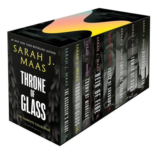 Throne of Glass Series Complete 8 Books Box Set by Sarah J. Maas | Paperback Fantasy Romance Collection | YA Epic Fantasy
