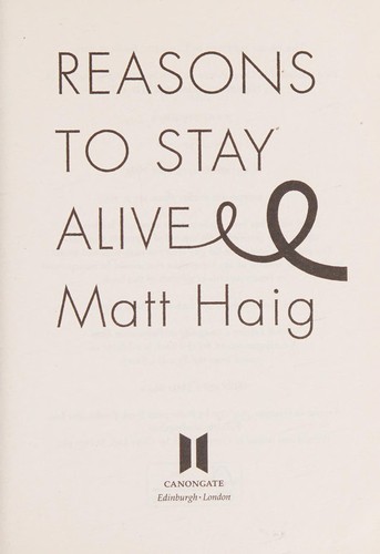 Reasons To Stay Alive by Matt Haig
