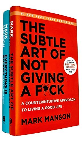 [Hardcover] The Subtle Art Of Not Giving A F*ck and Everything Is F*cked 2 Books Collection Set by Mark Manson