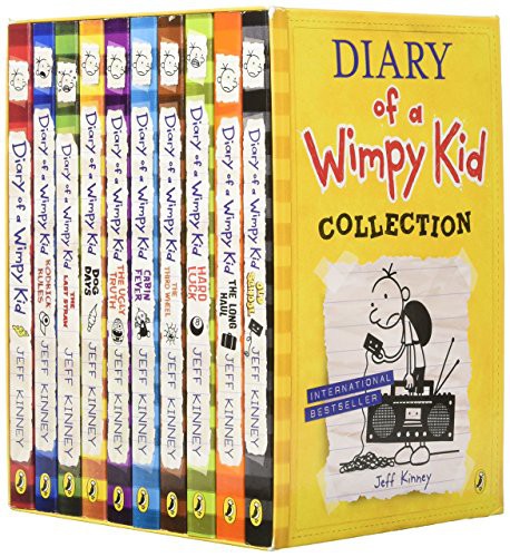12 X Diary of a Wimpy Kid by Jeff Kinney - 12 Books Collection Set